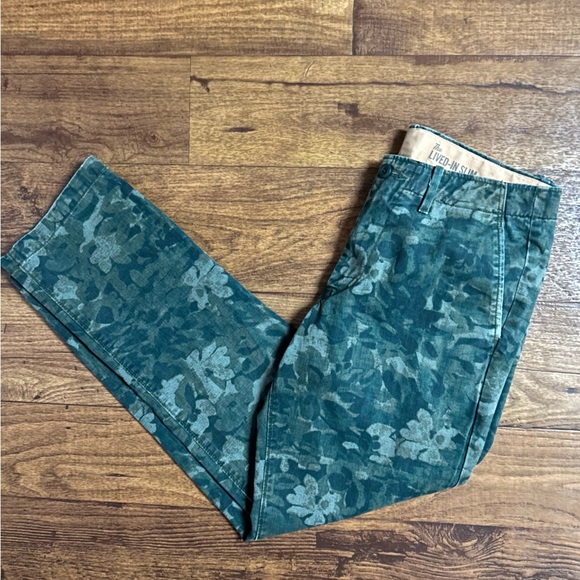 Gap • Men’s • Size 31/30 • Slim • Green • Floral Print • Trouser Pants - Picture 4 of 11
